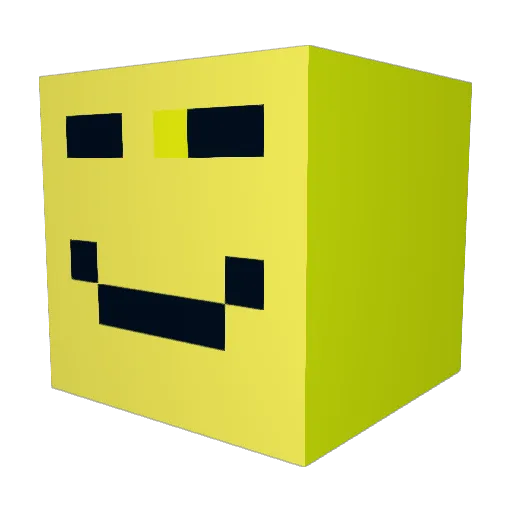wisheten Minecraft avatar head, 3D render