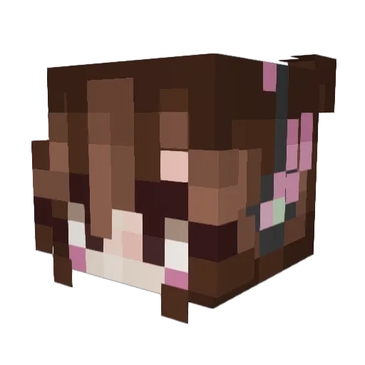 wispywisp1 Minecraft avatar head, 3D render