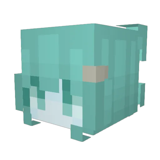 wisshy Minecraft avatar head, 3D render