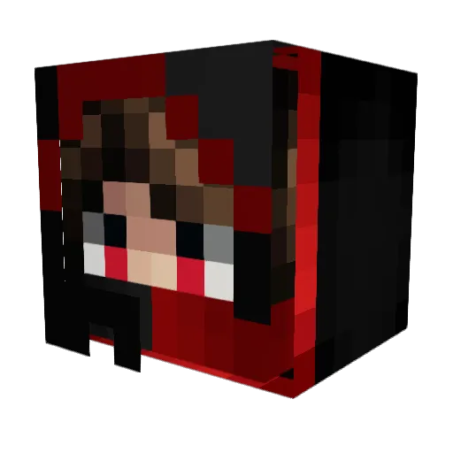 wistron Minecraft avatar head, 3D render