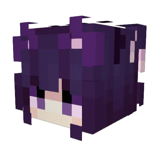 witch4 Minecraft avatar head, 3D render