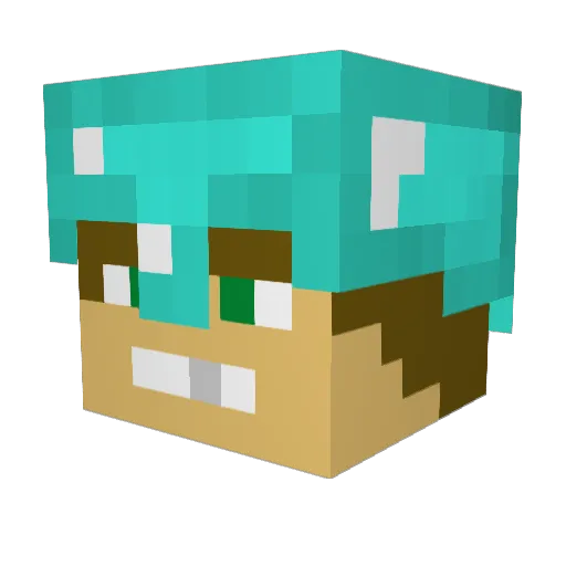 witchcraftluver Minecraft avatar head, 3D render
