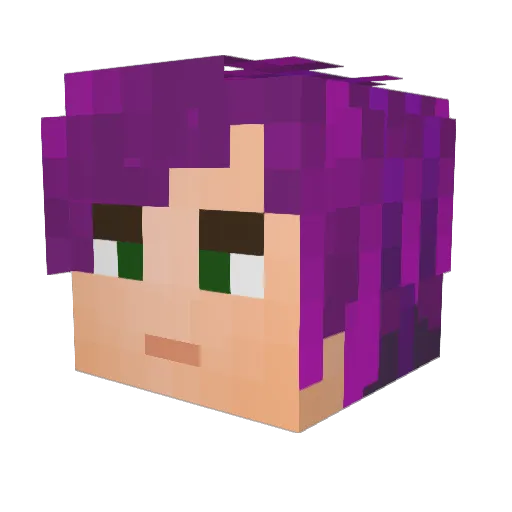 witchery31 Minecraft avatar head, 3D render