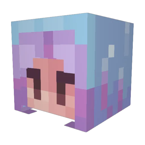 witchgrove Minecraft avatar head, 3D render