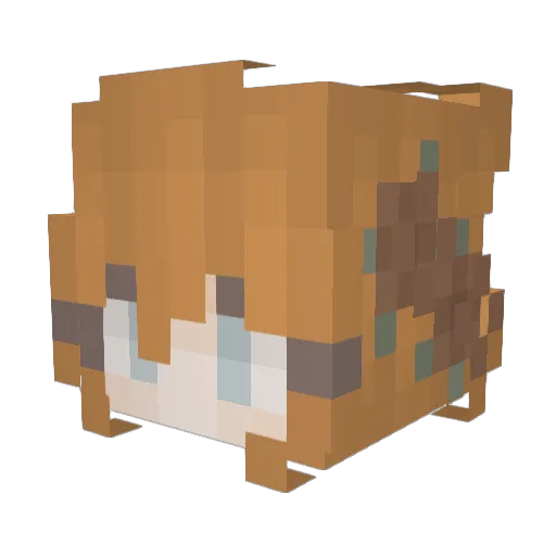 witchyharriet Minecraft avatar head, 3D render