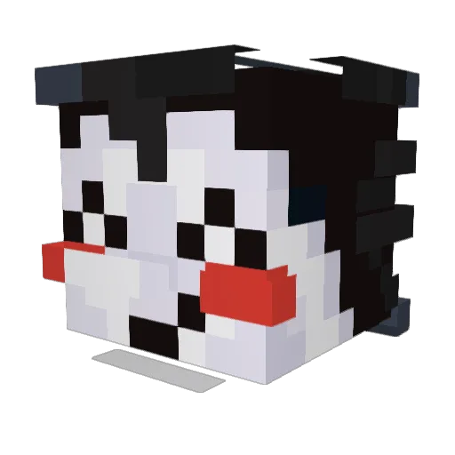 witheout Minecraft avatar head, 3D render
