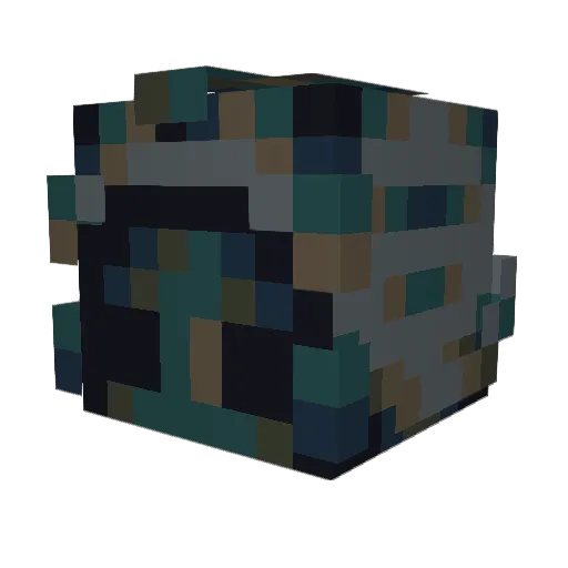 witherFloret Minecraft avatar head, 3D render