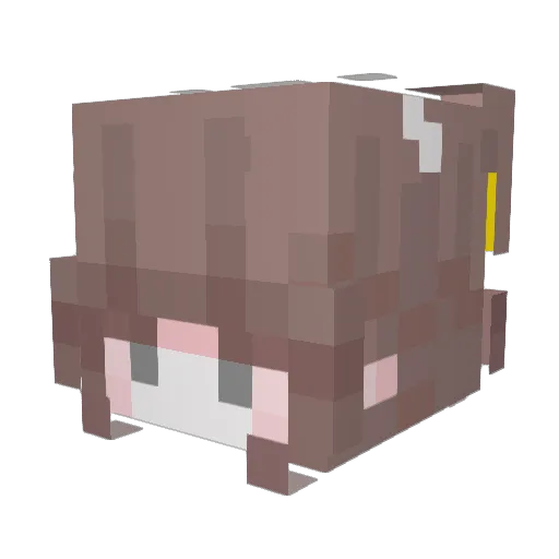 witheredrose__ Minecraft avatar head, 3D render