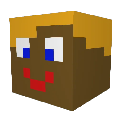 witherek_ Minecraft avatar head, 3D render