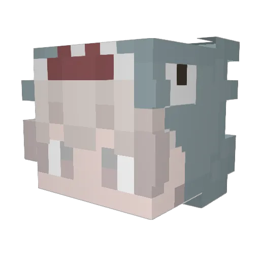 witherking7187 Minecraft avatar head, 3D render