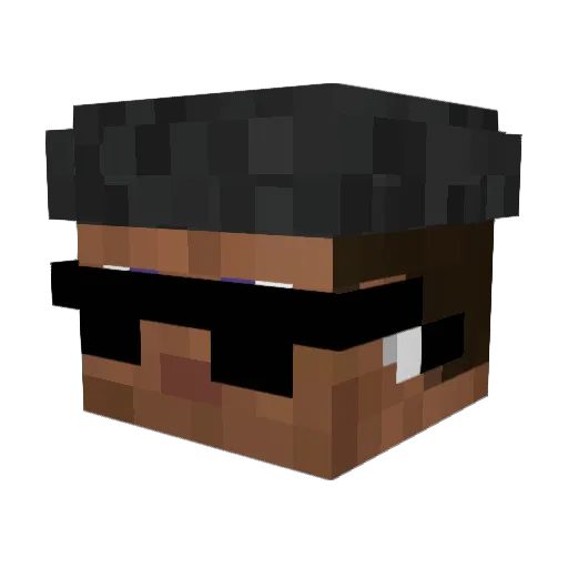 witherman734 Minecraft avatar head, 3D render