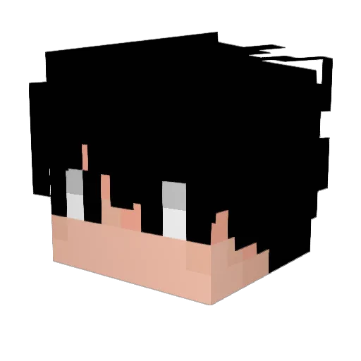 withindeathly Minecraft avatar head, 3D render