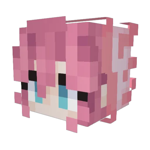 withzazz Minecraft avatar head, 3D render