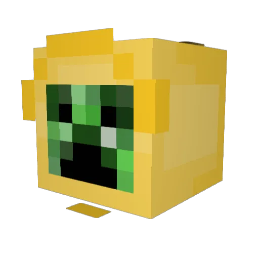 witig Minecraft avatar head, 3D render