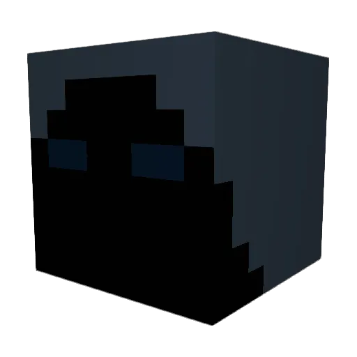 witomwos Minecraft avatar head, 3D render