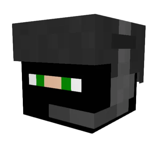 wittedloser Minecraft avatar head, 3D render