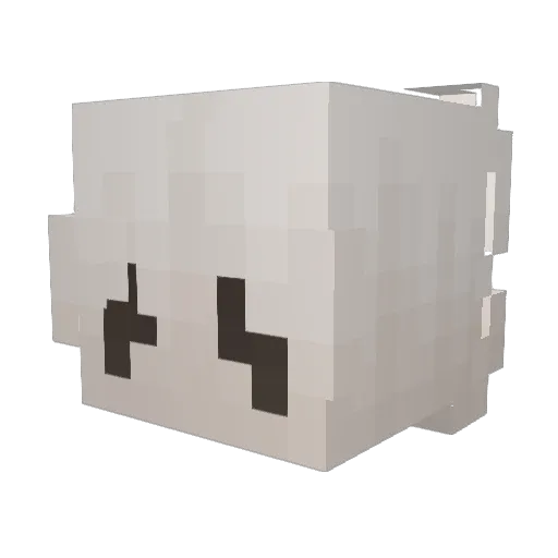 wittlebee Minecraft avatar head, 3D render