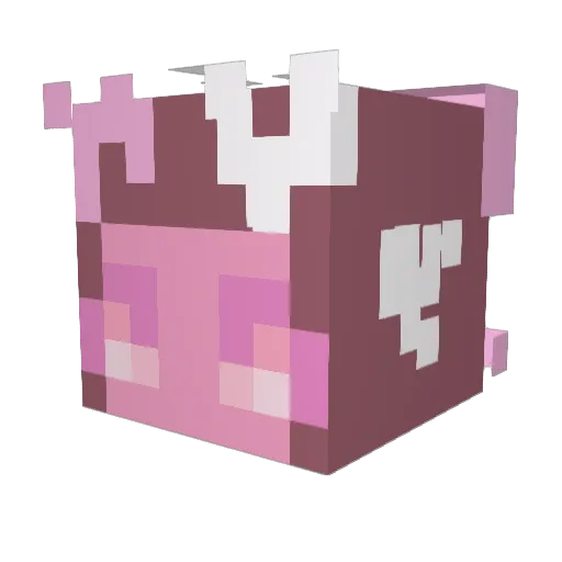 wittywhitney Minecraft avatar head, 3D render