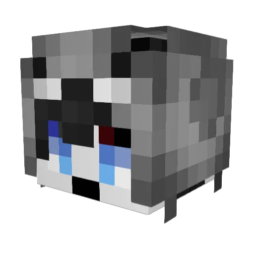 wituks Minecraft avatar head, 3D render