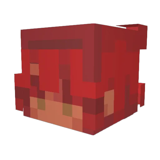 wiuts Minecraft avatar head, 3D render