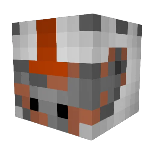 wiwader Minecraft avatar head, 3D render