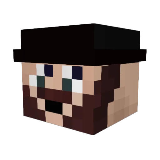wizada04 Minecraft avatar head, 3D render