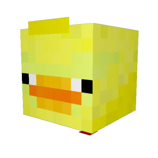 wizard18 Minecraft avatar head, 3D render