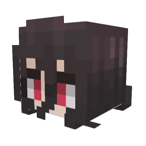 wizardfangz Minecraft avatar head, 3D render