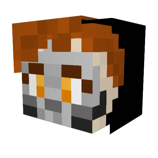 wizardjess Minecraft avatar head, 3D render
