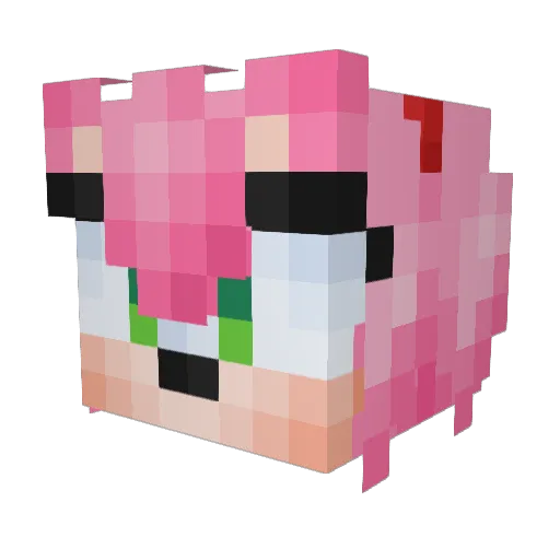 wizardpartys Minecraft avatar head, 3D render