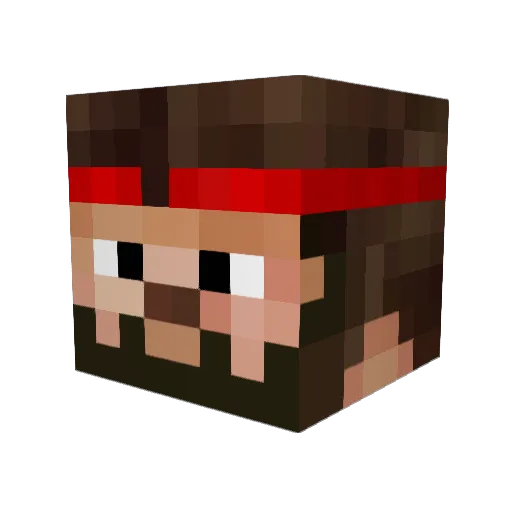 wizardtrapmoney Minecraft avatar head, 3D render