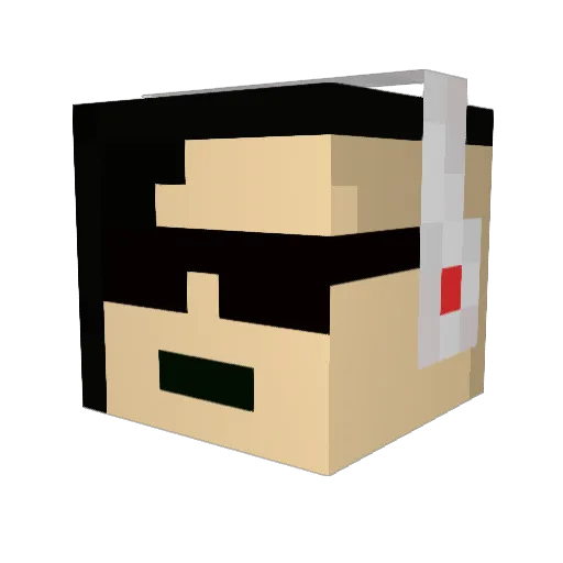 wizenedone5330 Minecraft avatar head, 3D render