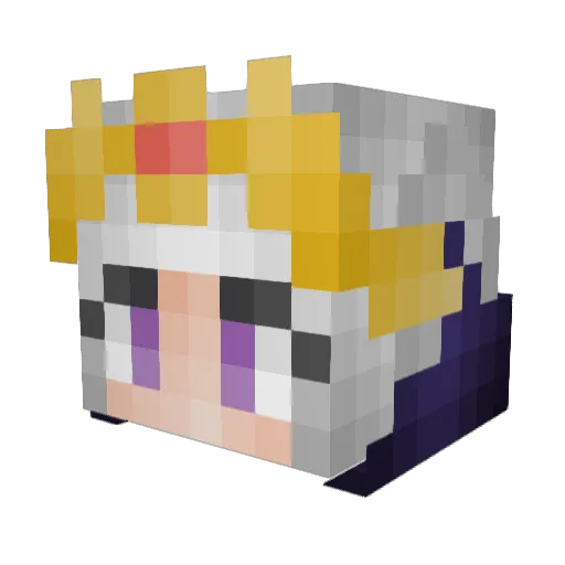 wizigoth Minecraft avatar head, 3D render