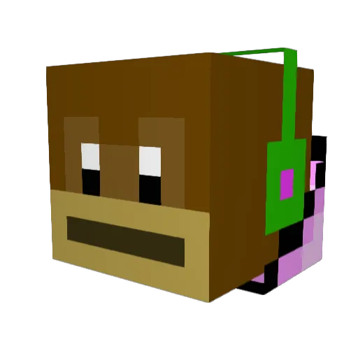 wizling253 Minecraft avatar head, 3D render