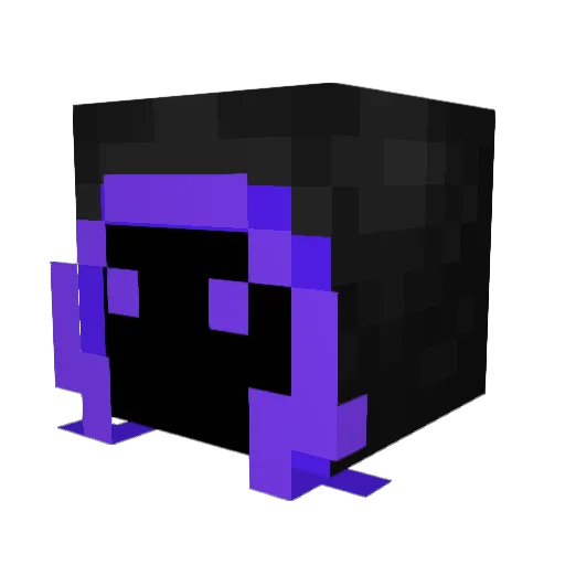 wizz3r_15 Minecraft avatar head, 3D render
