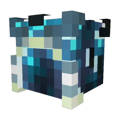 wizzardhat Minecraft avatar head, 3D render