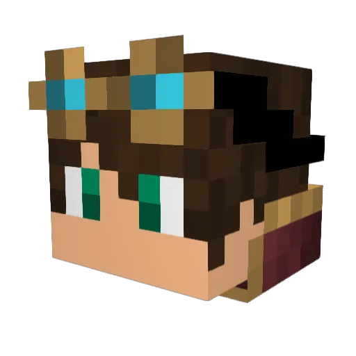 wizzarpuff Minecraft avatar head, 3D render