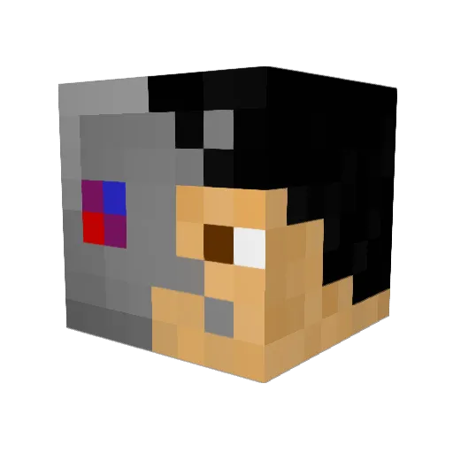 wizzzaap Minecraft avatar head, 3D render