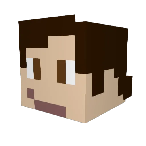 wjamie380 Minecraft avatar head, 3D render