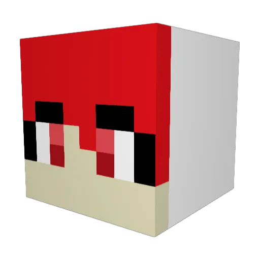 wjdgusdlek Minecraft avatar head, 3D render