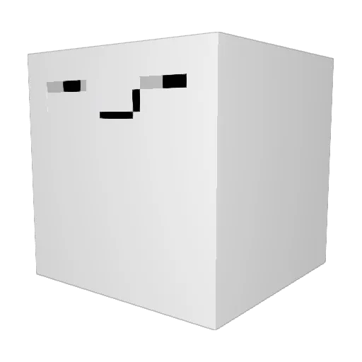 wjdtmdqls_ Minecraft avatar head, 3D render