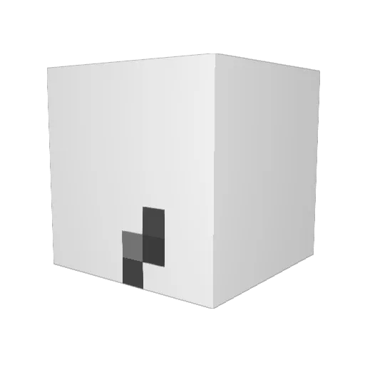 wjjr07 Minecraft avatar head, 3D render