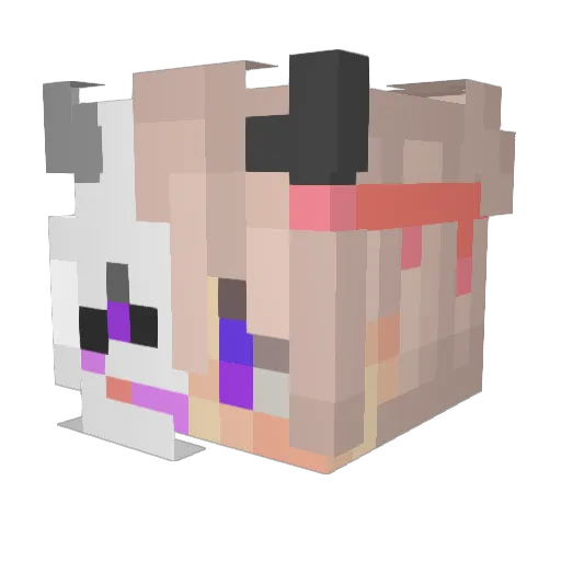 wjsdnckd Minecraft avatar head, 3D render