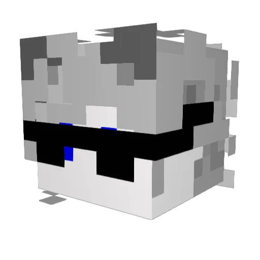 wjspyy Minecraft avatar head, 3D render