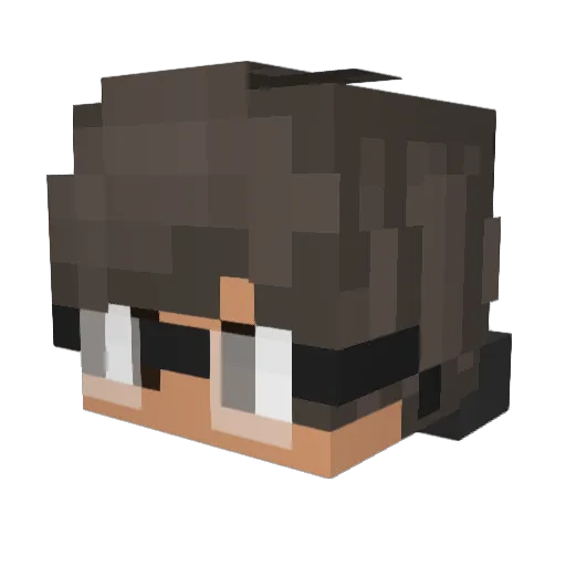 wjtheo Minecraft avatar head, 3D render