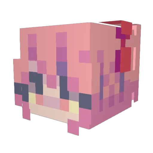 wjuli Minecraft avatar head, 3D render