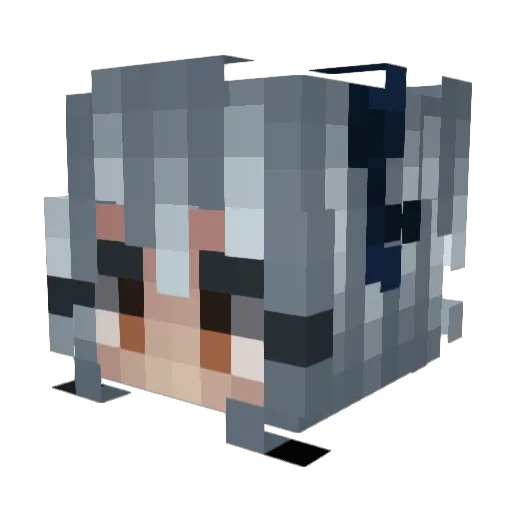 wkaylo Minecraft avatar head, 3D render