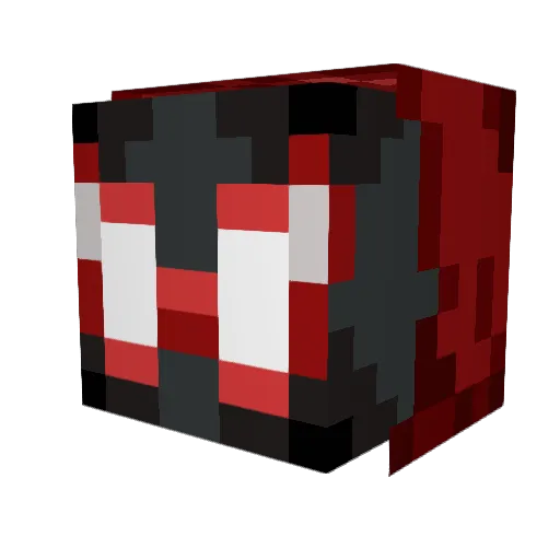 wkdaltn Minecraft avatar head, 3D render