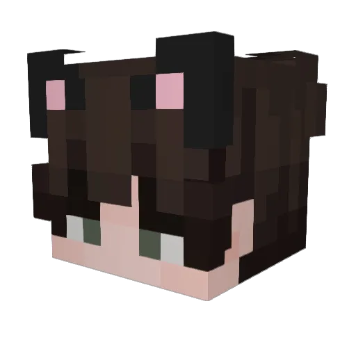 wkeyer Minecraft avatar head, 3D render
