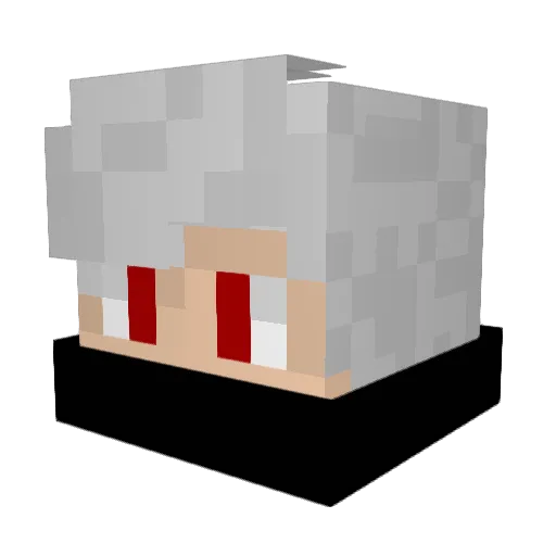 wkhf Minecraft avatar head, 3D render